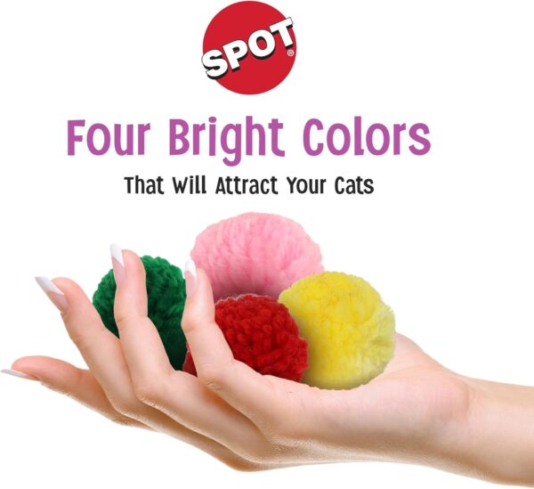 Ethical Wool Pom Poms with Catnip Cat Toy, 4-Pack - Image 8