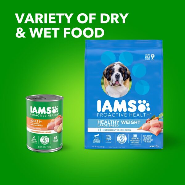 IAMS Adult Healthy Weight Control Large Breed Dry Dog Food with Real Chicken, 29.1 lb. Bag - Image 13