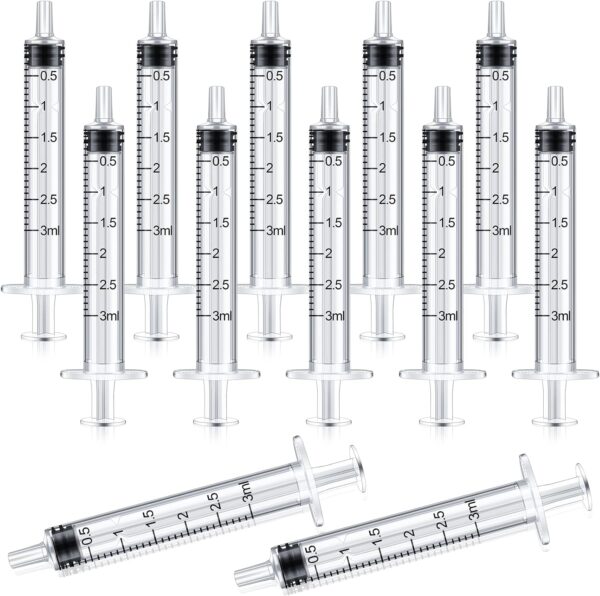 Nuanchu 30 Pcs 3ml Liquid Syringe Pet Feeding Plastic Syringes Dog Oral Food Measuring Syringe Tools for Cats Dogs Kitten Puppy Bunny Small Animals Newborn Pet Feeder Nursing Supplies