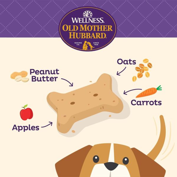 Wellness Old Mother Hubbard Classic P-Nuttier Natural Dog Treats, Crunchy Oven-Baked Biscuits, Ideal for Training, Small Size, 20 ounce bag - Image 2