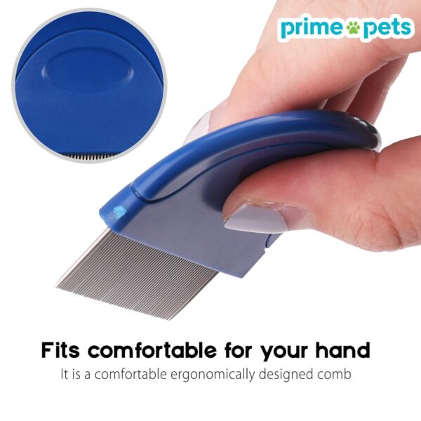 PrimePets Flea Comb for Cat Dog, Pet Hair Removal Comb - Image 3