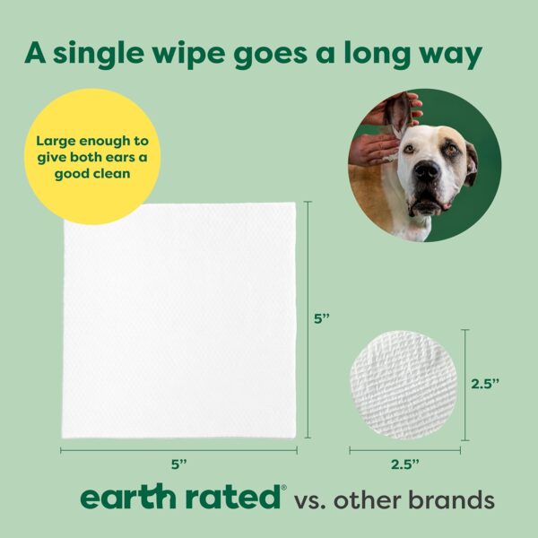 Earth Rated Dog Ear Wipes, Hypoallergenic and Plant Based Ear Wipes for Dogs to Remove Dirt and Wax Build up, Oatmeal Scent, 60 Count - Image 5