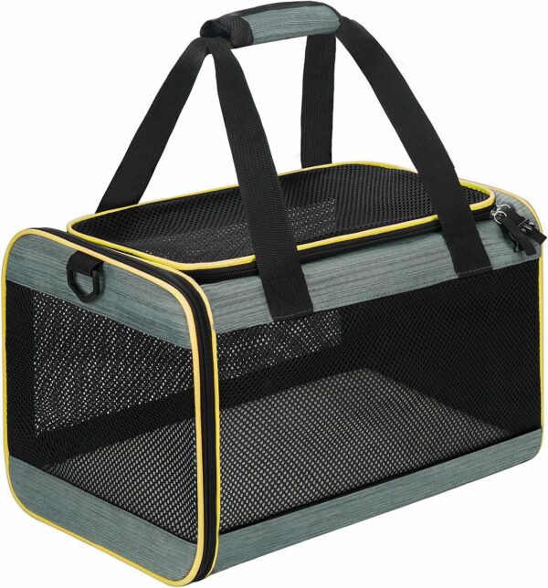 Cat Carrier Airline Approved Pet Carrier,Dog Carrier Soft-Sided Pet Travel Carrier Maximum Pet Weight 17 Pounds 17.5“x10 x10