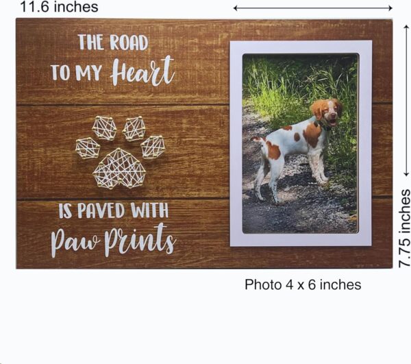 Pet Memorial Gifts for Dogs, Dog Memorial Gifts for Loss of Dog, Dog Loss Sympathy Gift, Pet Remembrance Gift, Dog Picture Frame, Pet Loss Gifts 4x6 in Photo (Natural) - Image 2