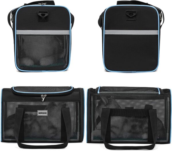 Frame Soft Surface pet Carrier, cat, Dog and Rabbit Airline-Approved pet Transport Carrier, Non-Collapse Deformation and Safety Special Zipper Hook Design. - Image 7