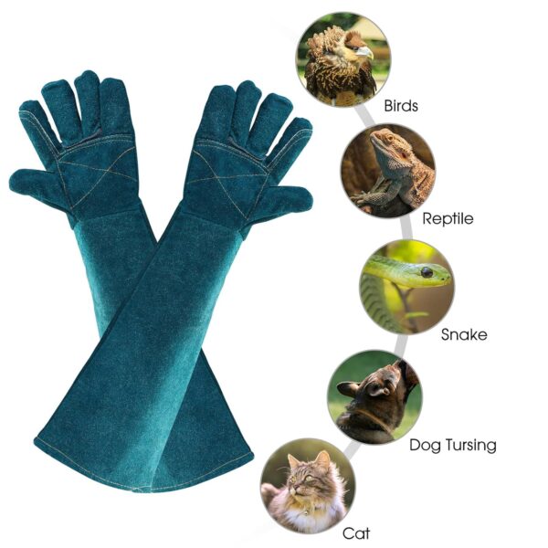 Animal Handling Gloves Bite Proof Multipurpose Pet Glove for Trips to Vet Grooming Puncture Proof Training Anti-Bite Scratch for Cat Dog Snake Falcon Grabbing Reptile - Image 5