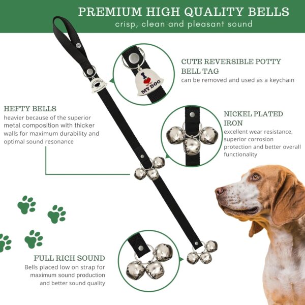 Caldwell's Pet Supply Co. Dog Potty Bells, Dog Bells to Go Outside, Hanging Dog Door Bell for Potty Training, Quality Bell for Dogs to Ring to Go Potty, Potty Bells for Dogs, Puppy Training Tool - Image 2