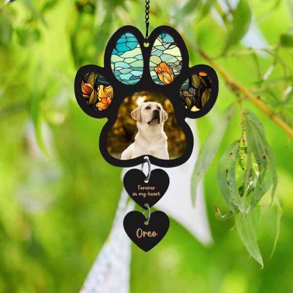 Pet Memorial Suncatcher,Pet Memorial Gift, Cat Memorial, Dog Lovers, Handmade Custom Name Cat Decor,Loss of Pet Sympathy Gift,Pet Loss Gifts SC66 - Image 4