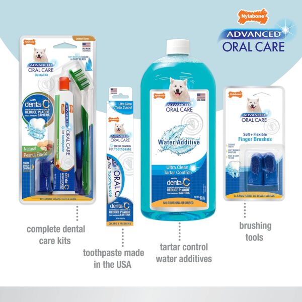 Nylabone Advanced Oral Care Cat & Dog Water Additive for Dental Care - Liquid Tartar Remover - Dog Breath Freshener & Teeth-Cleaning Liquid - Peppermint (16 oz.) - Image 5