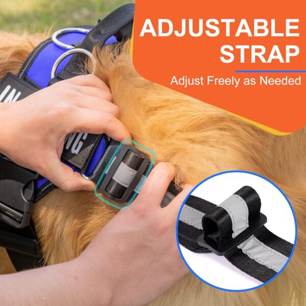 Essential Dog Harness, No Pull Pet Harness with 3 Side Rings for Leash Placement, No Choke, Reflective, Adjustable Pet Vest, Easy On-Off & Improved Control Handle, Training, Walking, Running Blue - Image 5