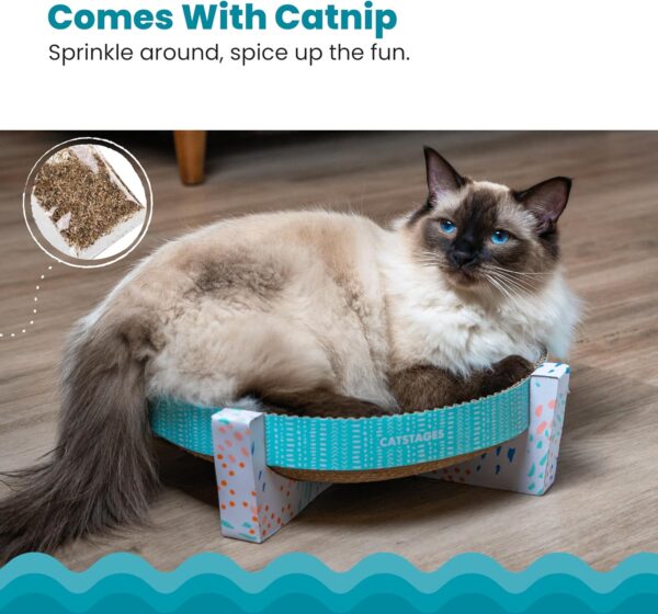 Catstages Scratch, Snuggle & Rest Corrugated Cat Scratcher With Catnip (packaging may vary) - Image 4