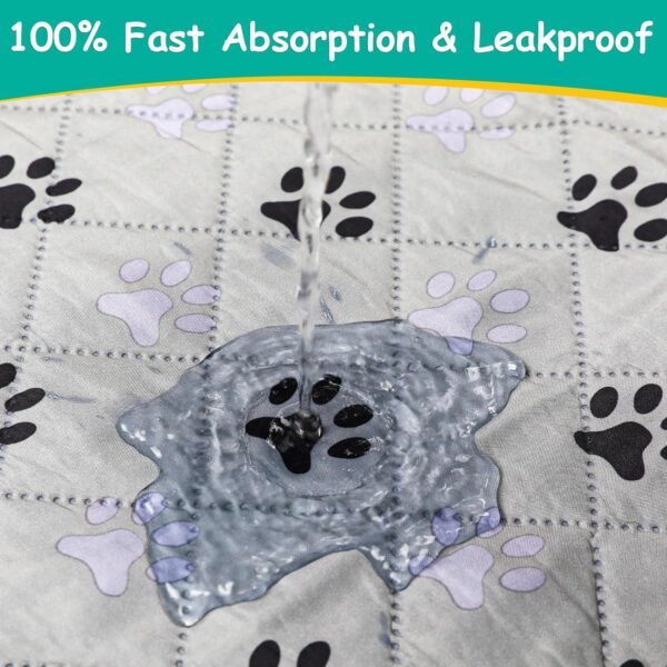 2 Pack Large 30"X34" Washable Pee Pads for Dogs Super Absorbent Dog Training Pads Non-Slip Waterproof Pet Training Pads Mats Whelping Pads for Dogs Cats Puppy - Image 5