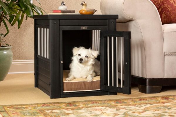 New Age Pet ecoFLEX Pet Crate/End Table, Small, Espresso 23.8"L x 18.2"W x 22.2"H - Image 9