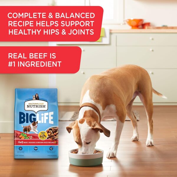 Rachael Ray Nutrish Big Life Dry Dog Food, Medium & Large Breed, Hearty Beef, Brown Rice, & Veggies, 40 Pounds - Image 6