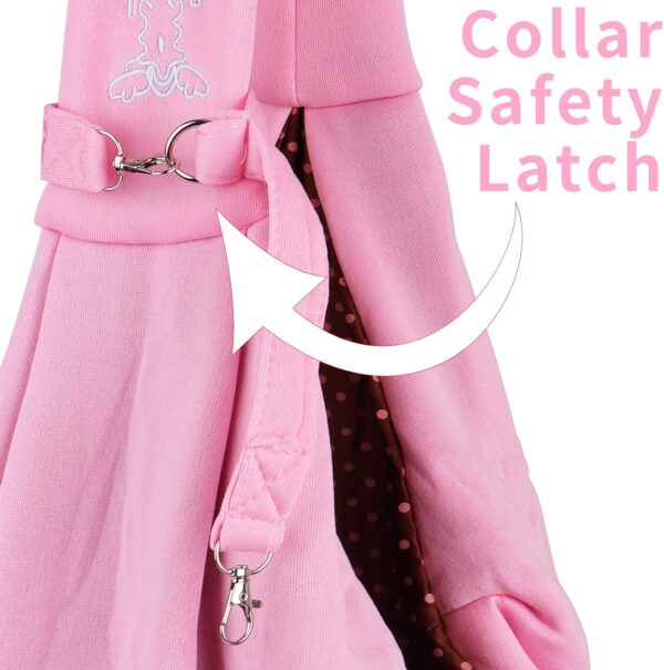 Small Dog Cat Sling Carrier,Hands Free Reversible Pet Carriers Bag,Pet Carrier Shoulder Crossbody Pet Slings Suitable for Puppy, Small Dogs, and Cats for Outdoor Travel (Pink) - Image 4