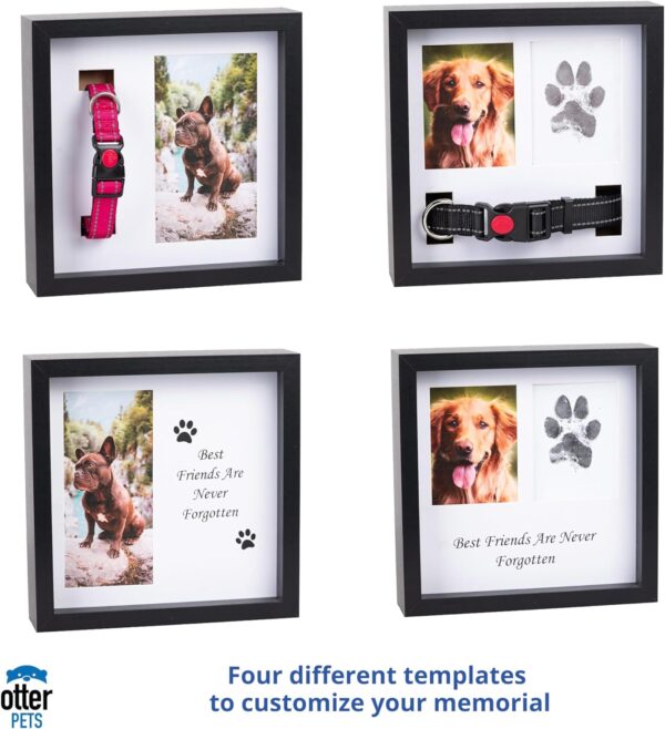 Memorial Picture Frame for Pets - Remembrance for Dogs & Cats - Shadow Box with Collar - Keepsake Tribute for Sympathy - Image 2