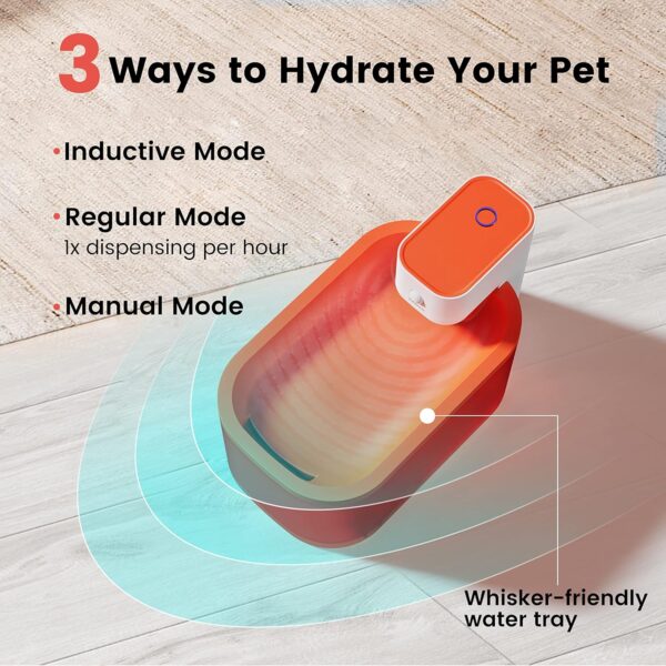 Pawaii Cat Water Fountain Wireless, Battery Operated Automatic Pet Water Fountain, 68OZ/2L Cordless Cat Fountain for Cats Inside, 8-Stage NSF Filtration, Ultra-Quiet, Easy to Clean and Assemble - Image 7