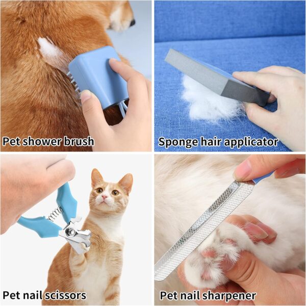 Dog Clippers Grooming Kit and Paw Trimmer,Low Noise,Electric Quiet,Rechargeable,Cordless, Pet Hair Clippers for Thick Coats, Dog Trimmer Grooming Tool, Shaver for Small and Large Dogs Cats - Image 5