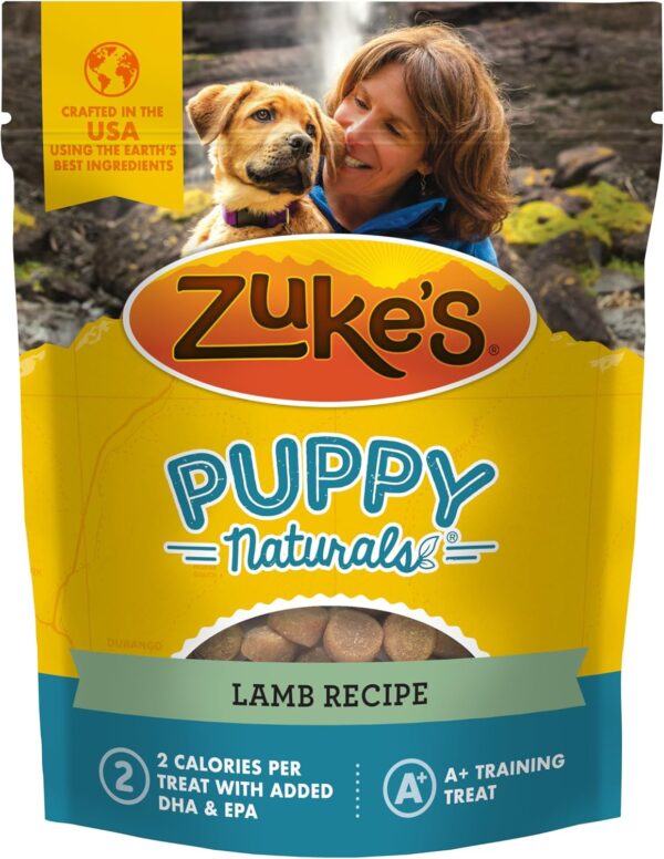 Zuke’s Puppy Naturals Bag of Soft Puppy Treats for Training, Natural Dog Treats Bites With Lamb Recipe - 5.0 OZ Bag