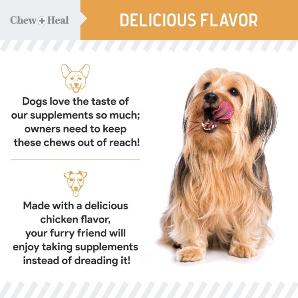 Salmon Oil for Dogs - 180 Soft Chew Omega Treats for Skin and Coat - Fish Oil Blend of Essential Fatty Acids, Omega 3 and 6, Vitamins, Antioxidants and Minerals - Made in USA - Image 6