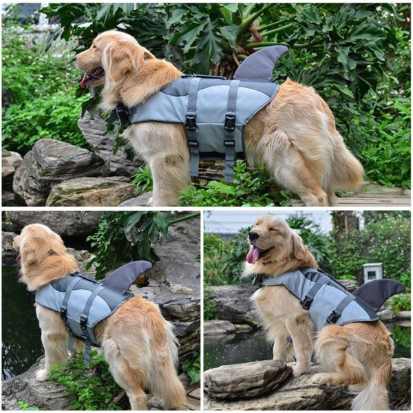 A-MORE Dog Life Jackets Dog Saver Life Jacket Dog Swimming Vest Adjustable Life Jacket for Dogs - Image 5