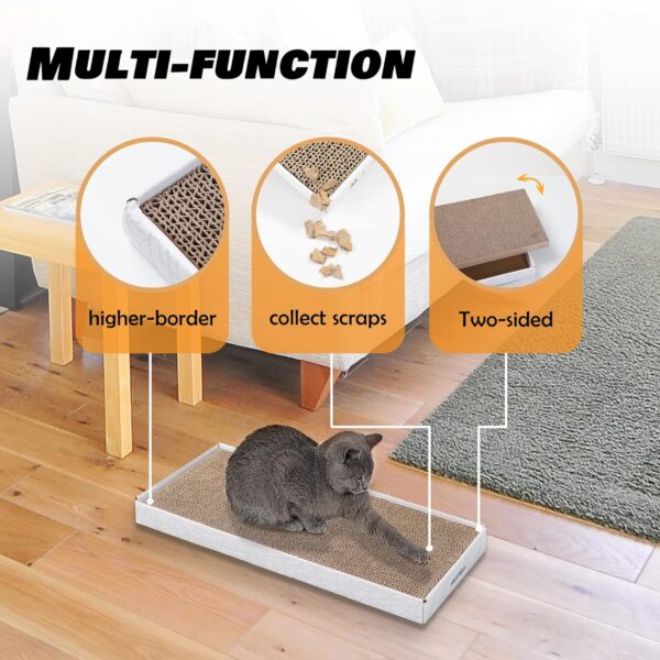 Cardboard Scratcher Pad Scratching Post:Smartbean 3PCS Cat Cardboard,Cat Scratch Pad,Cat Post,Double-Sided Design for Double Life… - Image 3