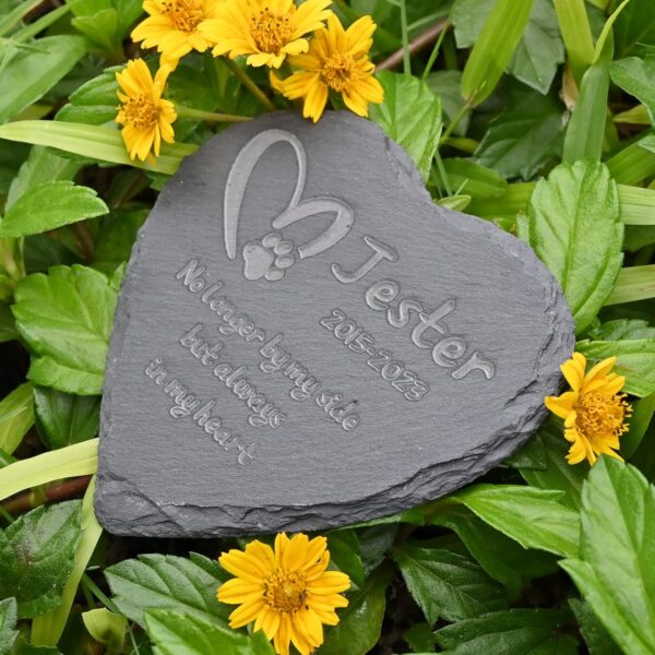 Personalized Memorial Stones, Cat Memorial Gifts, Dog Memorial Gifts for Loss of Dog, Loss of Cat Sympathy Gift, Dog Passing Away Gifts, Dog Bereavement Gifts, 4''×4''/10×10cm - Image 3