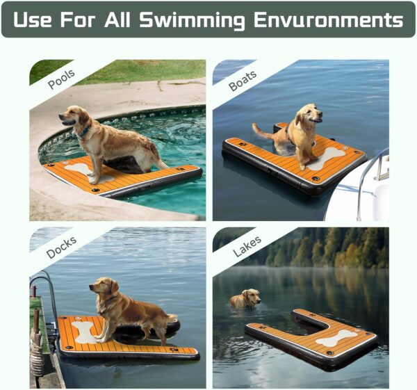 Dog Water Ramp for Dogs up to 210 lbs to Easily Climb Out of The Water - Image 5