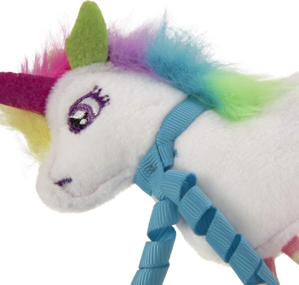 SmartyKat Dazzle Unicorn Crinkle Plush Catnip Cat Toy - White, One Size - Image 3