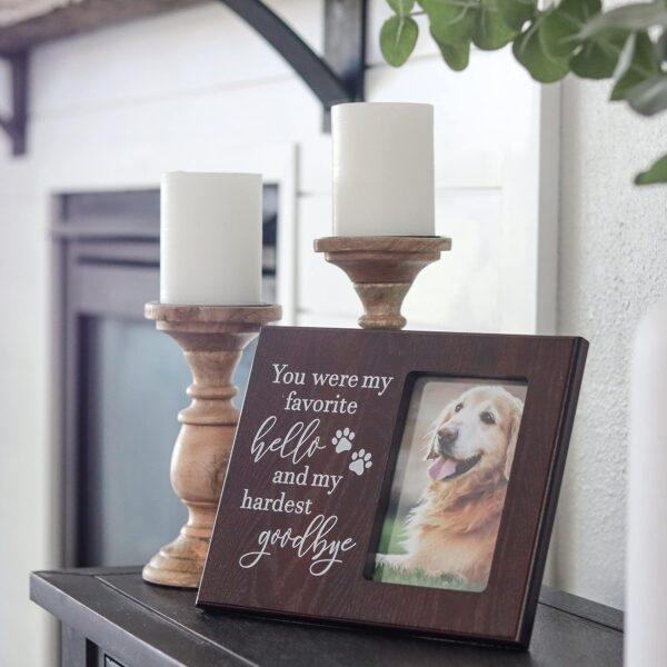 Elegant Signs Dog Memorial Gifts - Remembrance Picture Frame You were My Favorite Hello and My Hardest Goodbye - Sympathy for Loss of Dog - Image 5