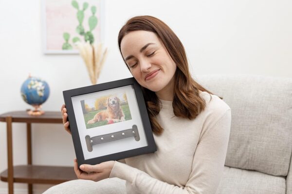 Dog Memorial Picture Frame with 5 Display Options- Dog Collar Memorial Frame Gift - Cat or Dog Pet Loss Gift for a Grieving Friend - Pet Remembrance Gift and Sympathy Photo Keepsake - Image 6