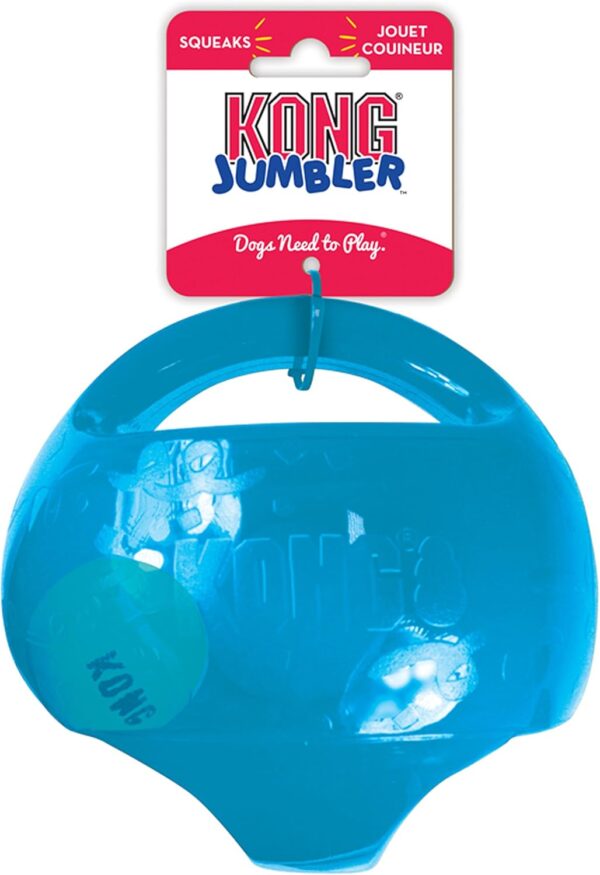 KONG Jumbler Ball - Interactive Dog Toy for Dog & Puppy Playtime - Fetch Toy with Tennis Ball - Dog Supplies for Engaging Play - for Large/XL Dogs - Image 5