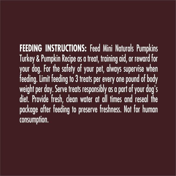 Zukes Mini Naturals Pumpkins Dog Training Treats Turkey and Pumpkin Recipe, Soft Dog Treats - Image 10