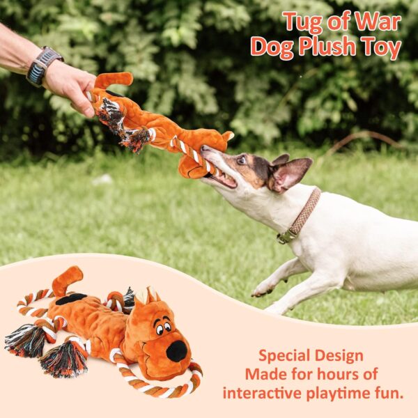 Tough Indestructible Dog Toys for Large Aggressive Chewers, Durable Dog Chew Toy for Large Breed,Aggressive Chew Toys for Large Dogs With Cotton Material & Crinkle Paper,Dog Chewing Toys Small Large - Image 4