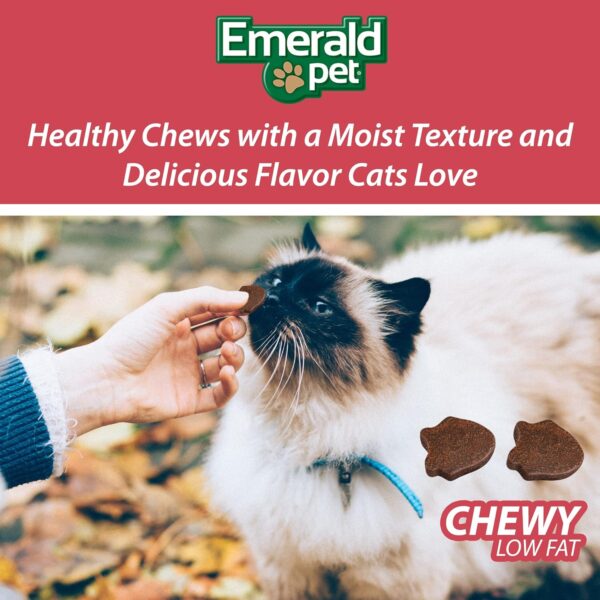 Emerald Pet Feline Health Chews UT Support — Natural Grain Free Urinary Tract Health Cat Chews — Cat Urinary Supplements with Cranberry, Chicory Root, and Dandelion Leaf Extract — Made in USA, 2.5 oz - Image 6