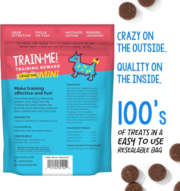 Crazy Dog Train-Me! Training Reward Mini Dog Treats 4 Ounce (Pack of 1) - Image 2