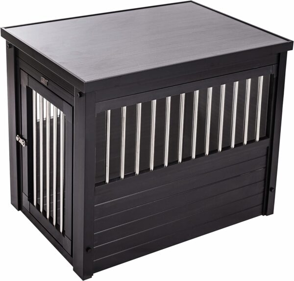 New Age Pet ecoFLEX Pet Crate/End Table, Small, Espresso 23.8"L x 18.2"W x 22.2"H - Image 6