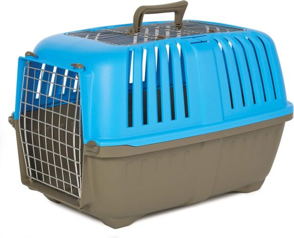 MidWest Homes for Pets Spree Travel Pet Carrier, Dog Carrier Features Easy Assembly and Not The Tedious Nut & Bolt Assembly of Competitors, Ideal for Small Dogs & Cats, Blue, 24-Inch, Top Door - Image 7