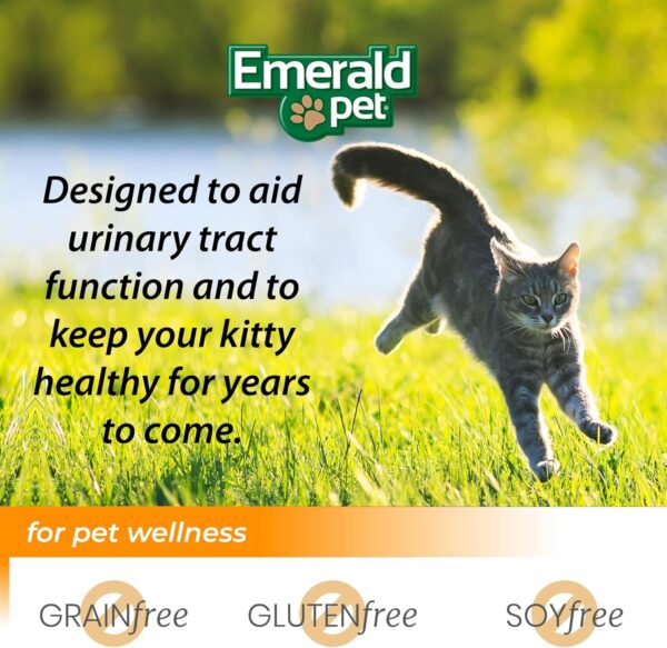 Emerald Pet Feline Health Chews UT Support — Natural Grain Free Urinary Tract Health Cat Chews — Cat Urinary Supplements with Cranberry, Chicory Root, and Dandelion Leaf Extract — Made in USA, 2.5 oz - Image 7