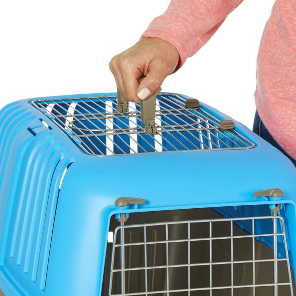 MidWest Homes for Pets Spree Travel Pet Carrier, Dog Carrier Features Easy Assembly and Not The Tedious Nut & Bolt Assembly of Competitors, Ideal for Small Dogs & Cats, Blue, 24-Inch, Top Door - Image 4