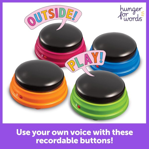 Hunger for Words Talking Buttons Starter Set - Recordable Buttons to Teach Your Dog to Communicate, Dog Training Games - Image 2