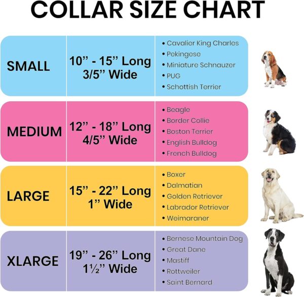 Dog Collars for Small Medium & Large Dogs Stocking Stuffer Long Lasting, Adjustable, Strong Durable Collars for Dogs, Choose from Stunning Patterns and Colors. Red Woven Dog Collar - Image 3