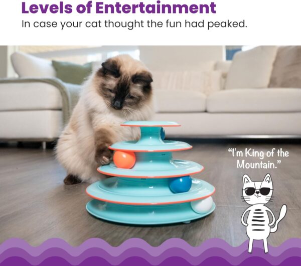 Catstages Chase Meowtain Interactive 4-Tier Cat Track Toy - Image 2