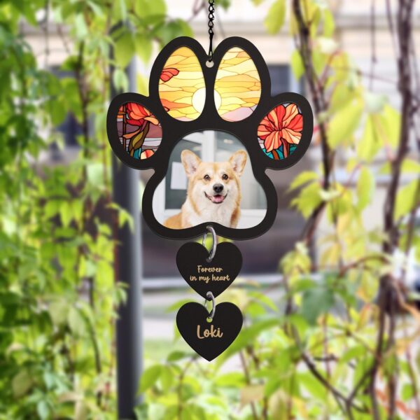 Pet Memorial Suncatcher,Pet Memorial Gift, Cat Memorial, Dog Lovers, Handmade Custom Name Cat Decor,Loss of Pet Sympathy Gift,Pet Loss Gifts SC66 - Image 3