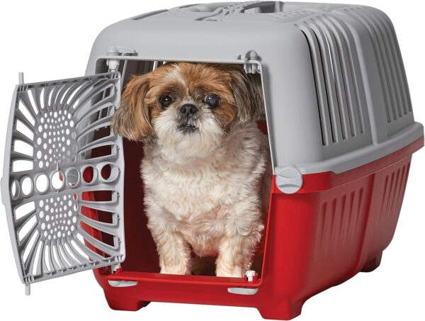 MidWest Homes for Pets Spree Travel Pet Carrier | Hard-Sided Pet Kennel Ideal for XS Dog Breeds, Small Cats & Small Animals | Dog Carrier Measures 22.3L x 14.2 W x 15H - Inches