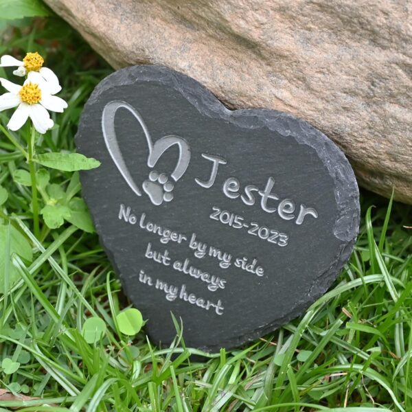 Personalized Memorial Stones, Cat Memorial Gifts, Dog Memorial Gifts for Loss of Dog, Loss of Cat Sympathy Gift, Dog Passing Away Gifts, Dog Bereavement Gifts, 4''×4''/10×10cm - Image 5