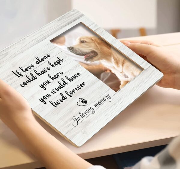 Dog Memorial Picture Frame,Dog Frames For Pictures Memorial,Pet Memory Picture Frame,Pet Dog Cat Memorial Photo Frame 4x6,Dog Picture Frames For Dogs That Passed,Passed Away Dog Memorial Gifts - Image 3