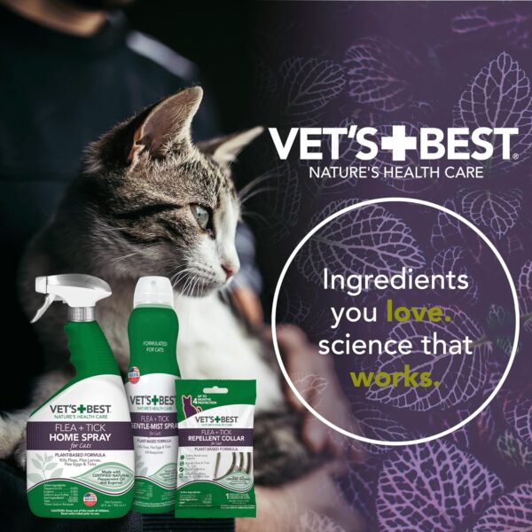 Vet's Best Flea and Tick Repellent Collar for Cats - Flea and Tick Prevention for Cats - Plant-Based Ingredients - Certified Natural Oils - Up to 20” Neck Size - Image 5