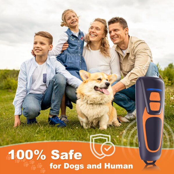 Dog Bark Deterrent Devices, Rechargeable Ultrasonic Anti Barking Device for Dogs, Dog Bark Control Devices 50FT Range Safe for Dogs & Human Portable Indoor Outdoor, Dog Training & Behavior Aids - Image 4