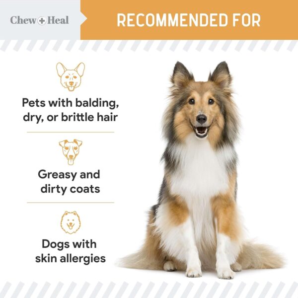 Salmon Oil for Dogs - 180 Soft Chew Omega Treats for Skin and Coat - Fish Oil Blend of Essential Fatty Acids, Omega 3 and 6, Vitamins, Antioxidants and Minerals - Made in USA - Image 5